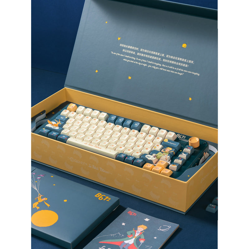 Afbeelding laden in galerijviewer, Iqunix zx75 sky encounter wireless mechanical keyboard (blauw, us lay-out (qwerty), gateron red, 75%, rgb leds, hot-swappable, double-shot pbt, 2.4ghz | bluetooth 5.1 | usb-c)
