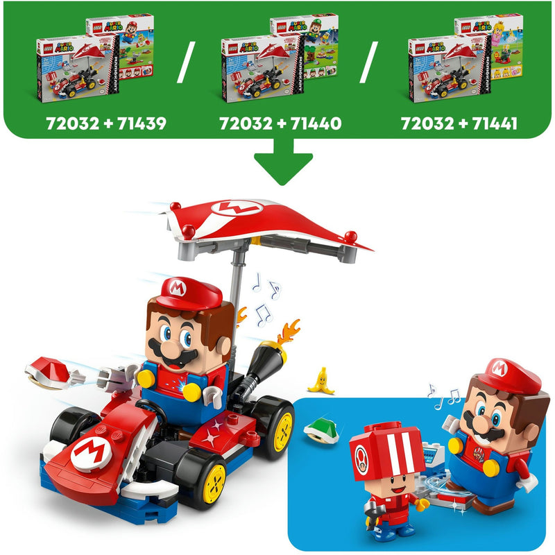Load image into Gallery viewer, Lego super mario - mario kart - standaardkart constructiespeelgoed (72032)
