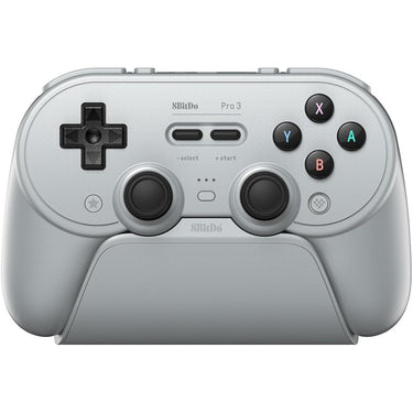 8bitdo pro 3 bluetooth gamepad (grijs zwart, switch 1 2, pc, android, 2.4 ghz bluetooth usb)