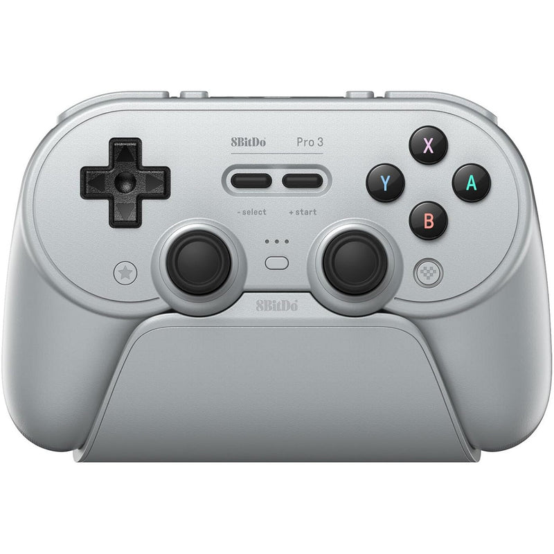 Afbeelding laden in galerijviewer, 8bitdo pro 3 bluetooth gamepad (grijs zwart, switch 1 2, pc, android, 2.4 ghz bluetooth usb)

