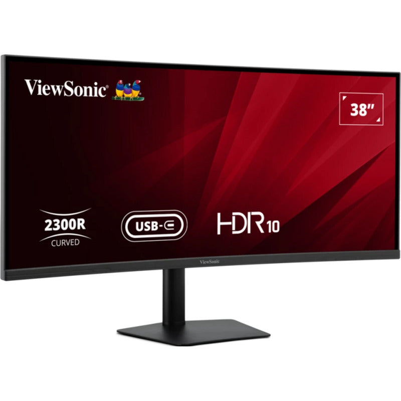 Load image into Gallery viewer, Viewsonic va3820c uwqhd+ 21:9 curved monitor met usb-c hub 38 ultrawide (zwart, 2x hdmi, 1x displayport, usb-c, usb-b )
