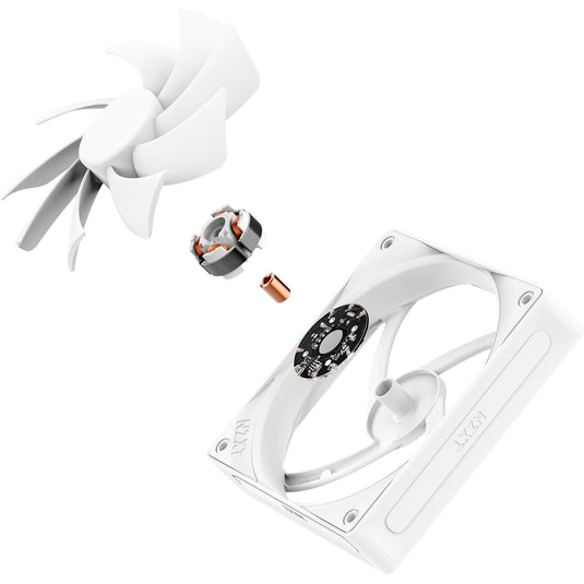 Nzxt f120q case fan (wit, 120 x 120 x 25 mm, pwm)