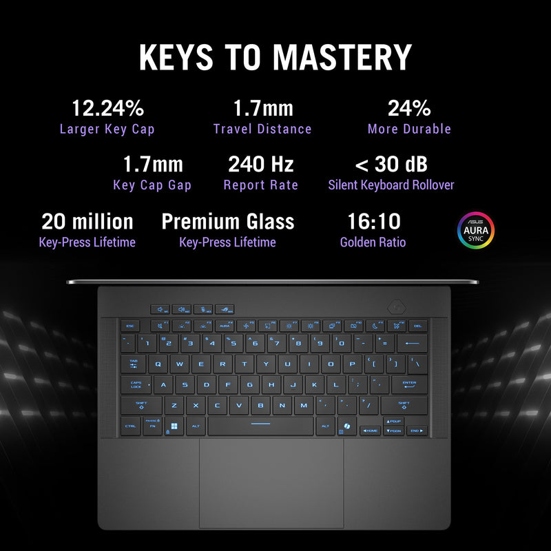 Afbeelding laden in galerijviewer, Asus rog zephyrus g14 ga403up-qs005w 14 copilot+ gaming laptop (grijs | ryzen 9 270 | rtx 5070 | 32 gb | 1 tb ssd | oled)
