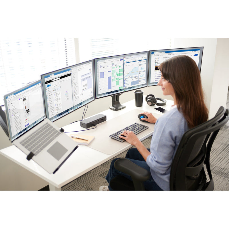 Load image into Gallery viewer, Kensington kb435 eq rechargeable multi-device compact keyboard (grijs, us-international lay-out (qwerty), scissor switches, 80% (tkl), usb, 2,4 ghz, bluetooth 5.4)
