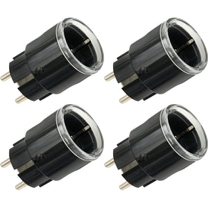 Shelly plug s gen3 slimme wifi, 4 stuks stekker (zwart, matter, wifi, bluetooth)