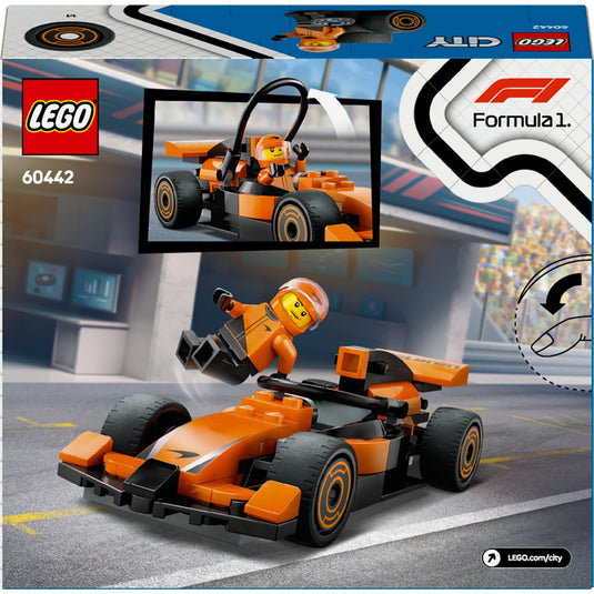 Lego city 60442 f1 coureur met mclaren racewagen