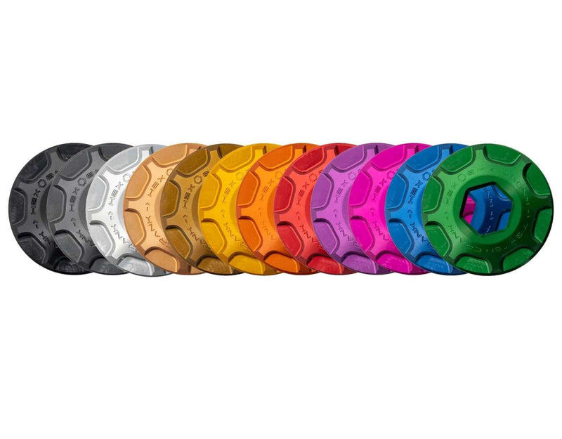 Load image into Gallery viewer, Oak components crank cap set for sram dub oak - m18 m30lh
