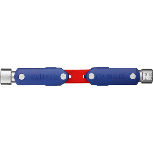 Knipex schakelkastsleutel doublejoint 00 11 06 v03 dopsleutel (blauw rood)