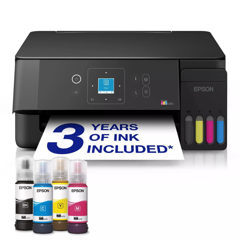 Load image into Gallery viewer, Epson ecotank et-2922 all-in-one inkjetprinter (zwart, scannen, kopiëren, wi-fi, inclusief tot 3 jaar inkt, c11cl63416)
