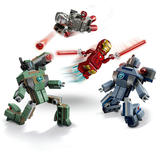 Lego marvel - iron man en war machine vs. hammer drones constructiespeelgoed (76320)
