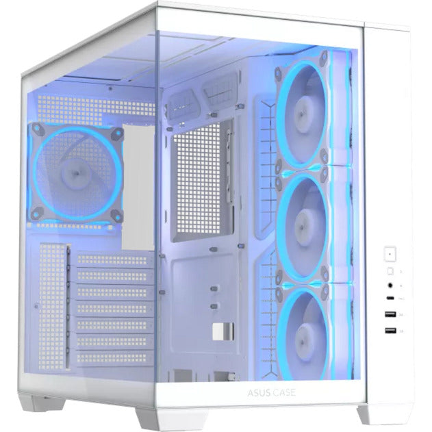 Load image into Gallery viewer, Asus a32 plus midi tower behuizing (wit | 2x usb-a | 1x usb-c | rgb | tempered glass)
