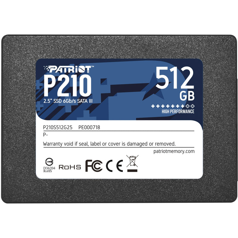 Load image into Gallery viewer, Patriot p210, 512 gb ssd (zwart, p210s512g25, sata iii)
