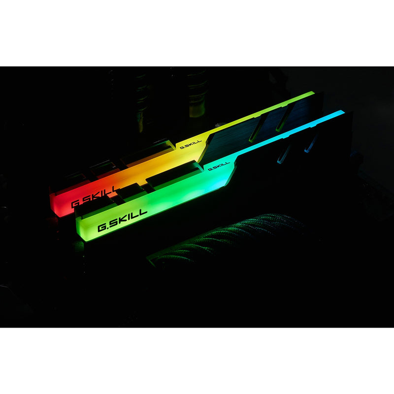Load image into Gallery viewer, G.skill 32 gb ddr4-3200 (2x 16 gb) kit werkgeheugen (zwart, f4-3200c16d-32gtzr, trident z rgb, xmp)
