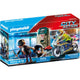 Playmobil city action - politiemotor: achtervolging van de geldrover constructiespeelgoed (70572)