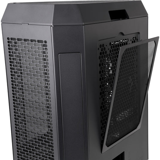 Thermaltake the tower 600 midi tower behuizing (zwart | 4x usb-a | 1x usb-c | tempered glass)