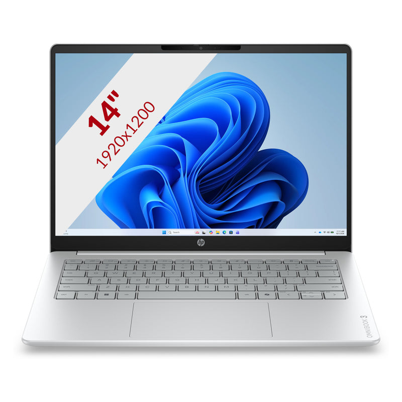 Load image into Gallery viewer, Hp omnibook 3 laptop 14-hy0005ndx (e1kb6ea) 14 laptop (grijs zilver | ryzen 5 130 | radeon 660m | 12 gb | 512 gb ssd)
