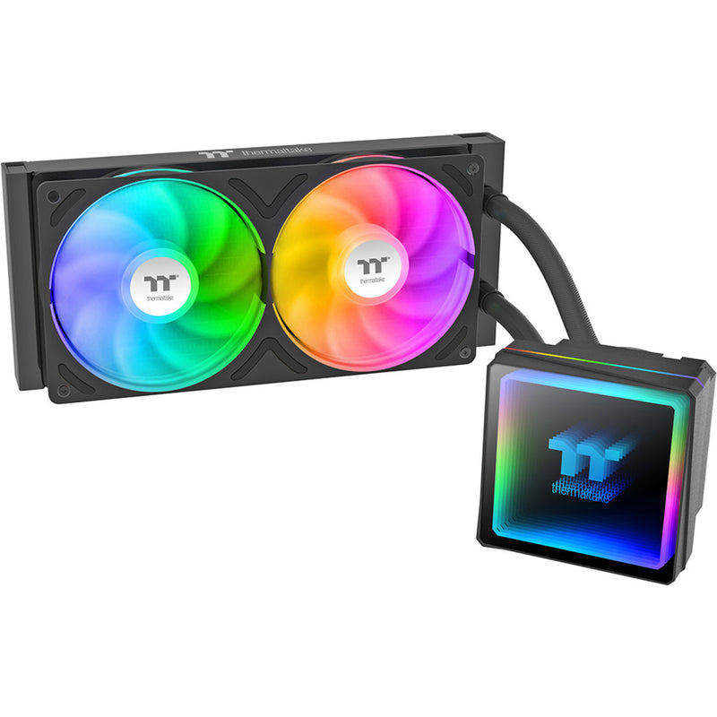 Load image into Gallery viewer, Thermaltake th240-s v3 argb sync aio liquid cooler waterkoeling (zwart)
