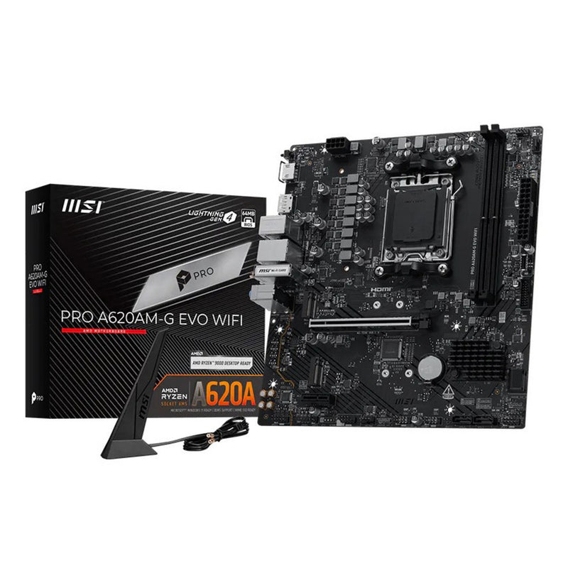 Load image into Gallery viewer, Msi pro a620am-g evo wifi socket am5 moederbord (raid, 2.5gb-lan, wifi, bt, sound, µatx)
