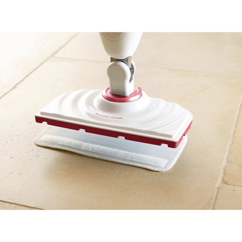 Load image into Gallery viewer, Black+decker bds1616r 1600w steam-mop met 2 stoomdoeken stoomreiniger (wit rood)
