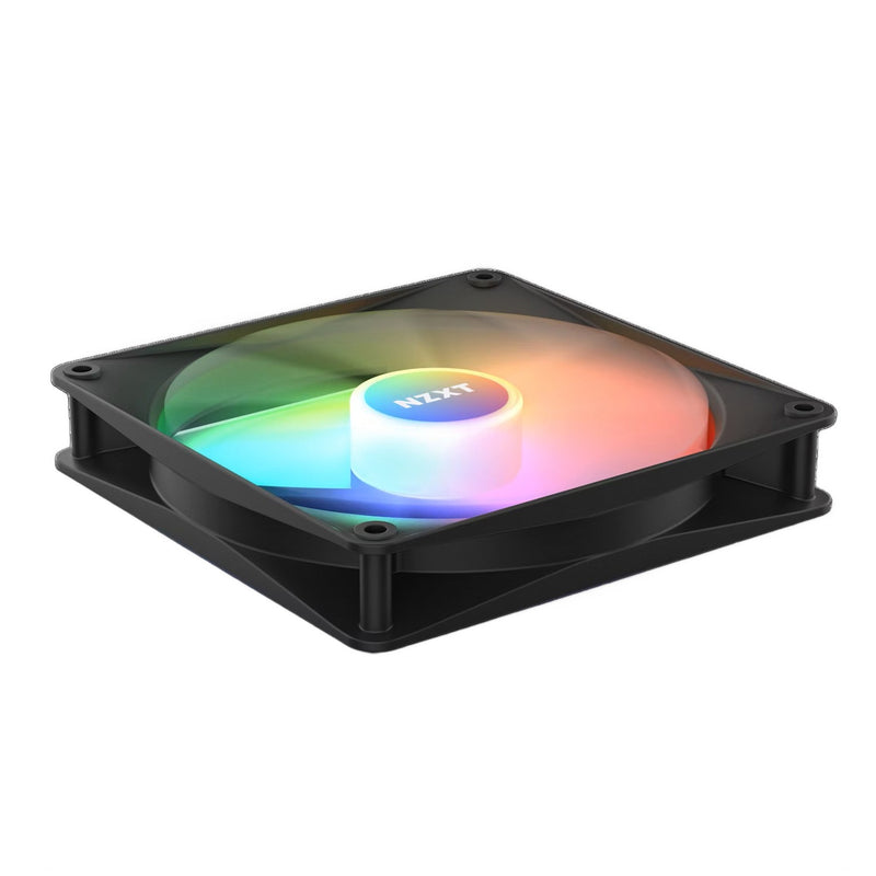 Load image into Gallery viewer, Nzxt f140 rgb core case fan (zwart, 140 x 140 x 26 mm, pwm, zonder controller)
