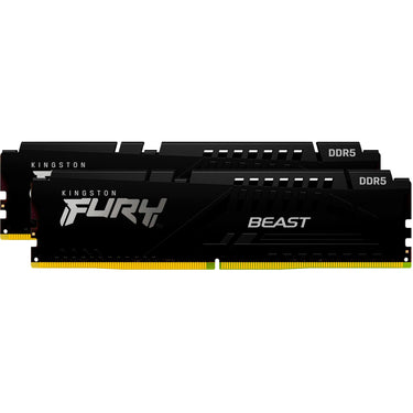 Kingston fury beast 64 gb ddr5-6000 (2x 32 gb) werkgeheugen (zwart, kf560c30bbek2-64, xmp 3.0, expo 1.1)