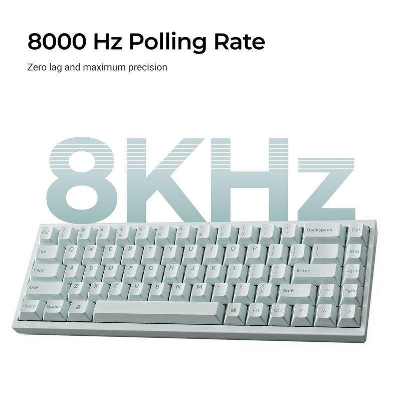 Load image into Gallery viewer, Keychron q16 he 8k magnetic switch keyboard (blauw, us lay-out (qwerty), ultra-fast lime, 65%, rgb, hot swap, 8k)
