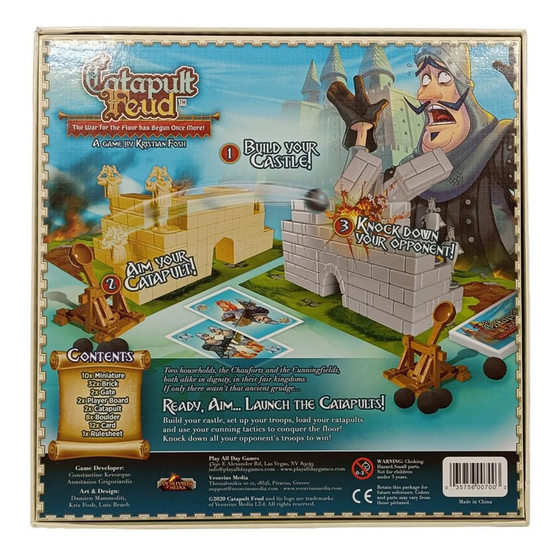 Load image into Gallery viewer, European player network catapult feud bordspel (engels, 2 spelers, 20 - 30 minuten, vanaf 7 jaar)
