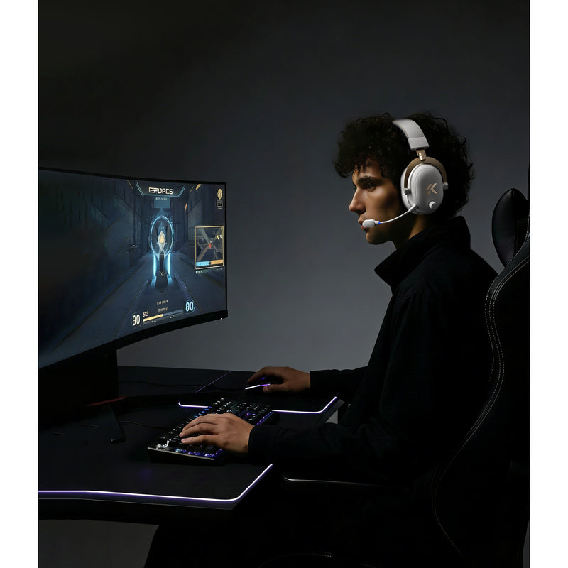 Load image into Gallery viewer, Mchose v9 turbo+ magnetic wireless over-ear gaming headset (rood, nintendo switch, playstation 4, playstation 5, mobiel, pc, 2.4g bluetooth usb)
