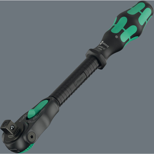Wera 8000 c black edition zyklop speed ratel met 1 2 aandrijving (zwart groen)