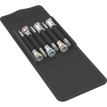Wera 8767 b torx® hf 1 zyklop bitdoppen set torx dopsleutel (6-delig, met vasthoudfunctie, 3 8 -aandrijving)