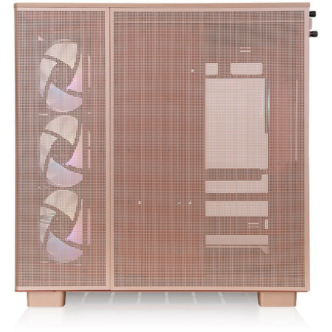 Load image into Gallery viewer, Thermaltake view 380 xl tg argb gravel sand midi tower behuizing (lichtbruin | 2x usb-a | 1x usb-c | rgb | window)
