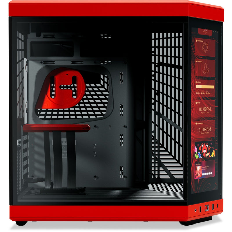Load image into Gallery viewer, Hyte y70 touch infinite midi tower behuizing (zwart | 2x usb-a | 1x usb-c | tempered glass)
