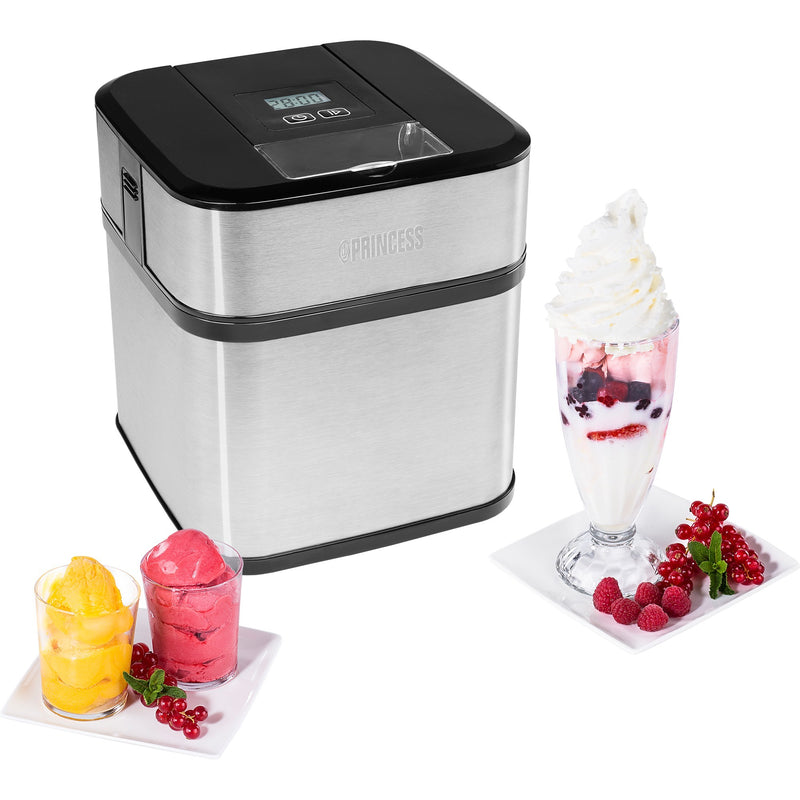 Load image into Gallery viewer, Princess 282605 ice cream maker ijsmachine (roestvrij staal zwart, 1,5 liter)
