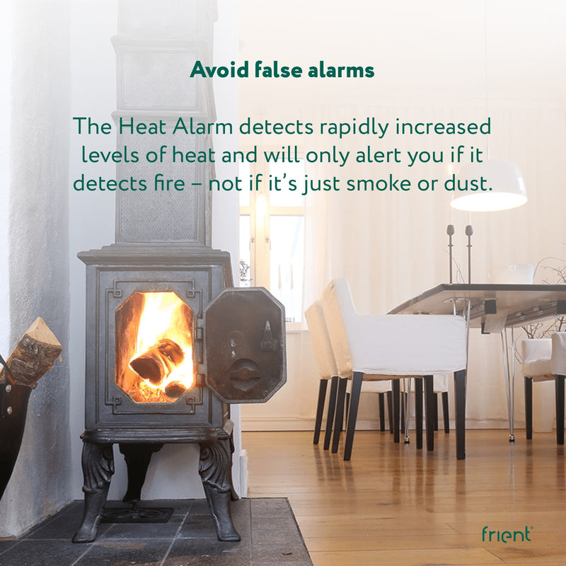Load image into Gallery viewer, Frient intelligent heat alarm melder (wit, zigbee 3.0)
