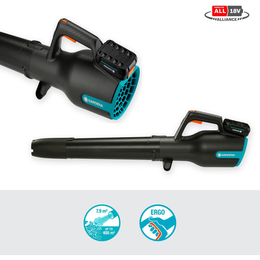 Gardena powerjet accu bladblazer - 18v p4a set - 100 km h - incl. accu en lader