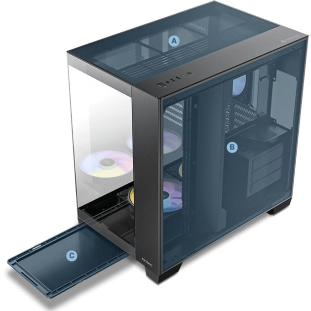 Load image into Gallery viewer, Antec c8 argb midi tower behuizing (zwart | 2x usb-a | 1x usb-c | tempered glass)
