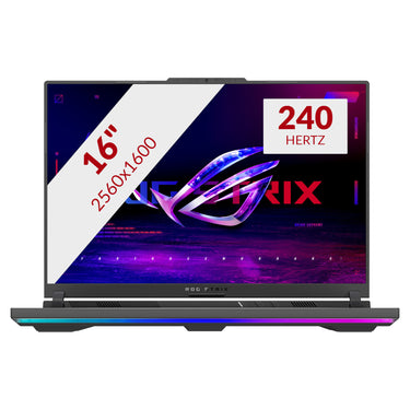 Asus rog strix g16 g614pm-s5017w 16 gaming laptop (donkergrijs | ryzen 9 8940hx | rtx 5060 | 32 gb | 1 tb ssd)