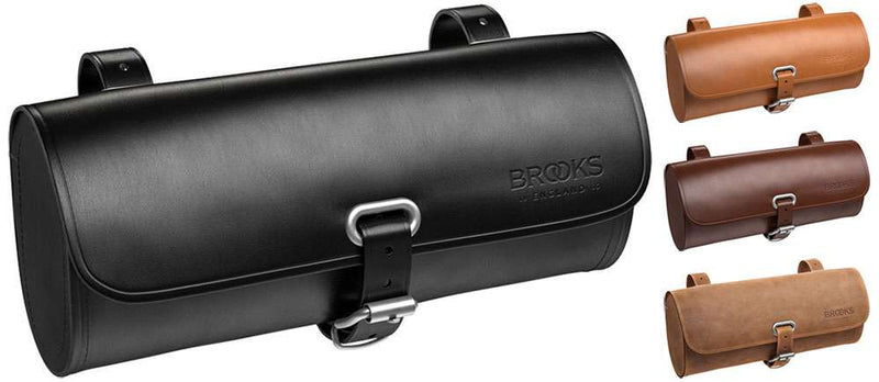 Load image into Gallery viewer, Brooks Challenge zadeltas - leren tool bag - unisex - fiets - zwart
