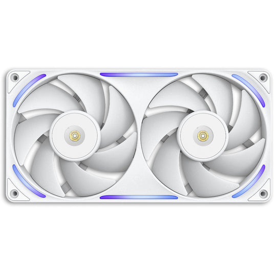 Nzxt performance fan f280x rgb case fans (wit, 2 stuks, 280 x 140 x 30 mm, pwm)
