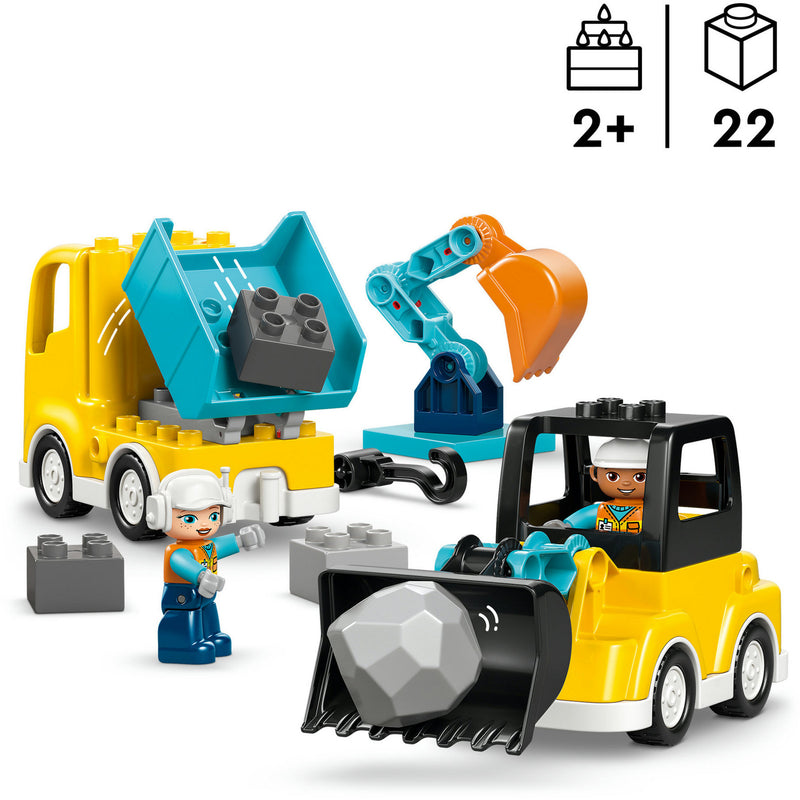 Load image into Gallery viewer, Lego duplo 10475 3-in1 bouwvoertuigen
