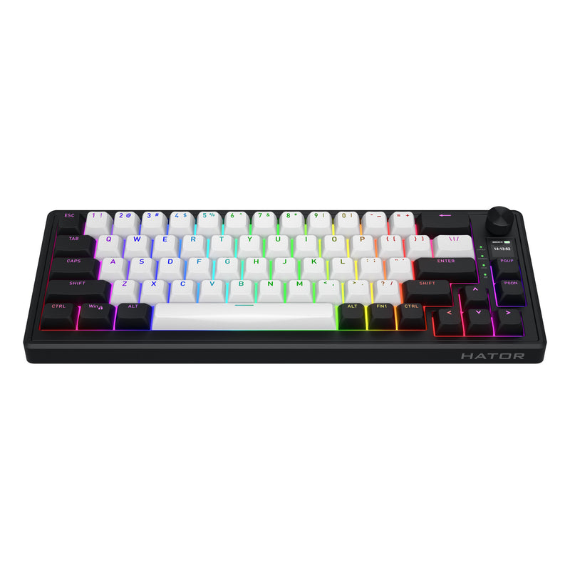 Load image into Gallery viewer, Hator skyfall mag ultima 8k wireless rgb mechanisch gaming toetsenbord (zwart, us lay-out (qwerty), hator aurum ice, 65%, rgb, double-shot pbt, hot-swap, 2.4ghz | bluetooth | usb-c)
