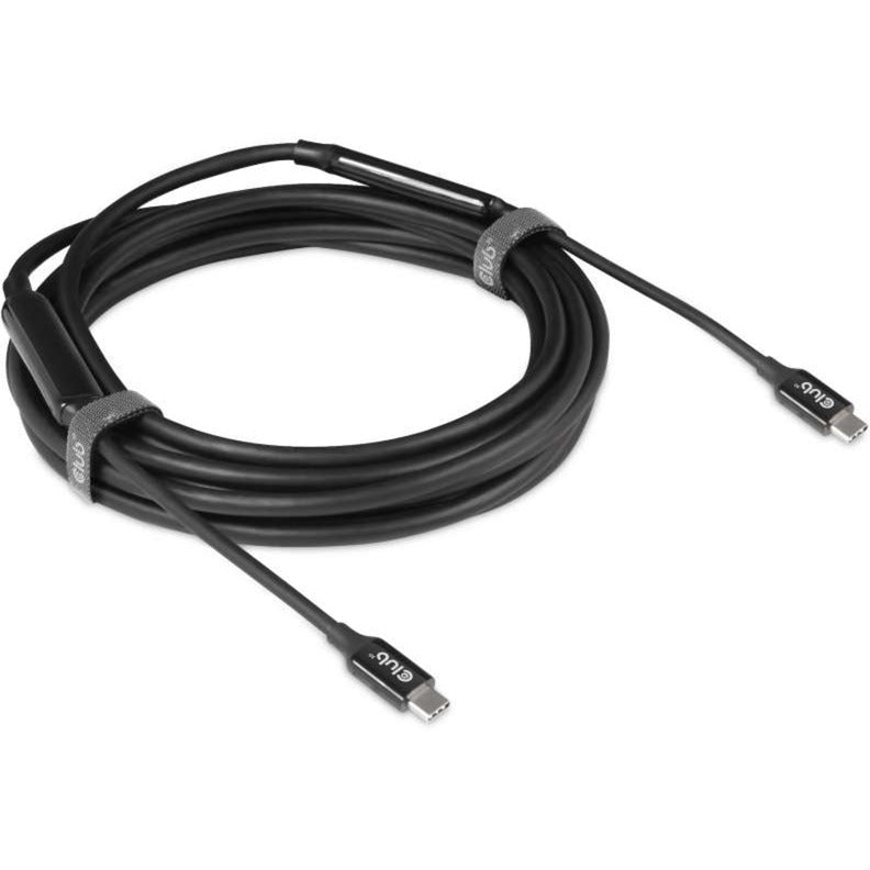 Load image into Gallery viewer, Club 3d actieve usb-c 3.2 gen 2 kabel (zwart, 5 meter, 60 w, 8k)
