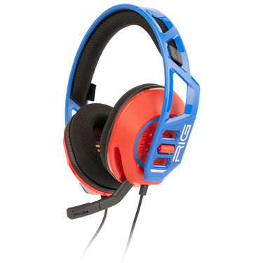 Nacon rig 300 pro hn over-ear gaming headset (rood blauw, nintendo switch, nintendo switch 2, playstation 5, playstation 4, xbox, windows)