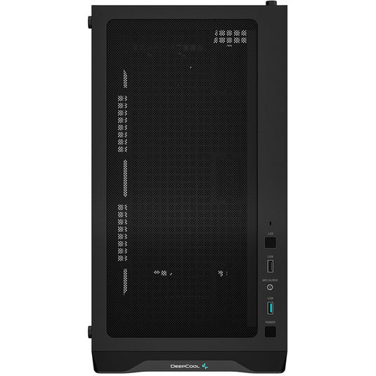 Deepcool cc360 argb mini tower behuizing (zwart | 2x usb-a | rgb | window)