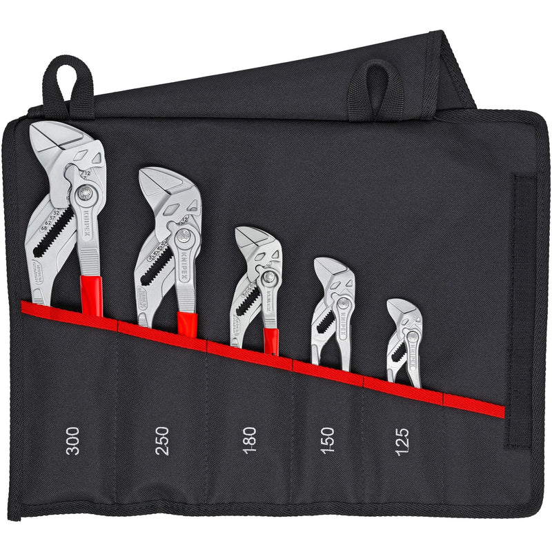 Load image into Gallery viewer, Knipex sleuteltangenset 00 19 55 s4, 5-delig (rood, incl. roltas)
