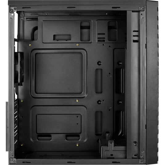 Aerocool streak midi tower behuizing (zwart | 3x usb-a | rgb | window)