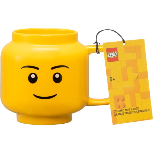 Load image into Gallery viewer, Room copenhagen lego keramische mok - jongen, groot (geel)
