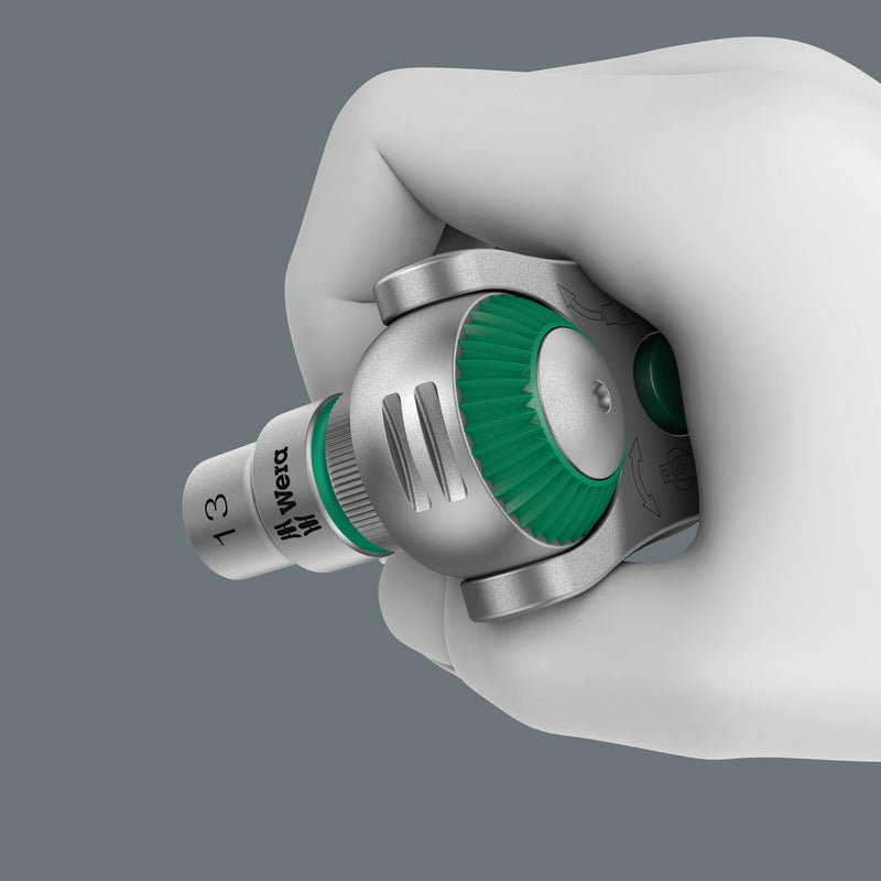 Load image into Gallery viewer, Wera 8100 sc 2 zyklop speed-ratelset, 1 2 , 37‑delig gereedschapsset (zwart groen, snelheidsratel met draaibare kop)
