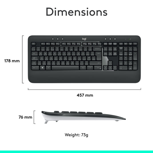 Toetsenbord en muis logitech mk540