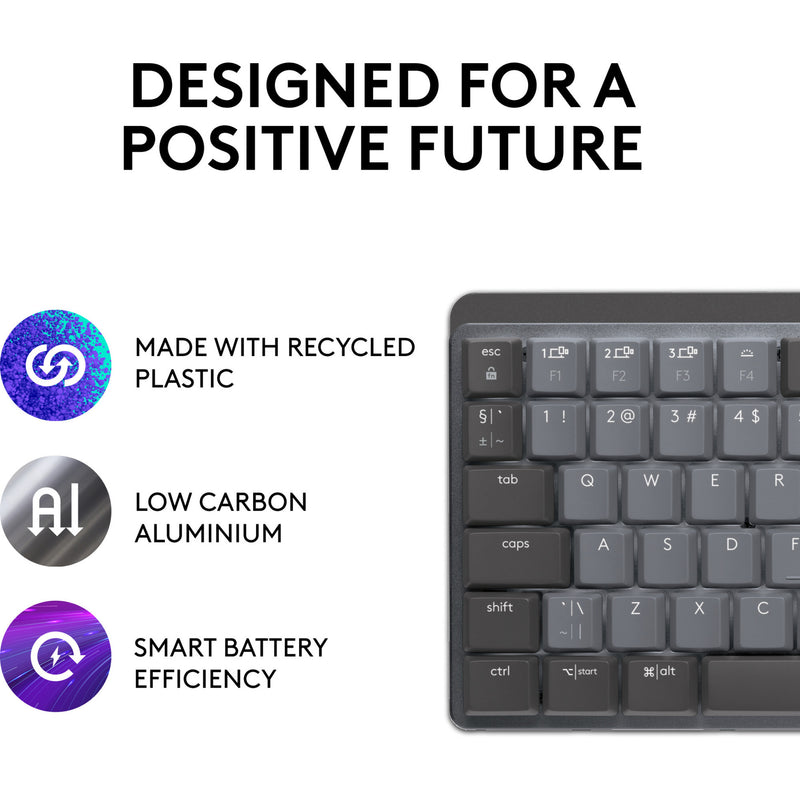 Load image into Gallery viewer, Logitech mx mechanical mini, toetsenbord (zwart grijs, us-international, gl tactile, bluetooth low energy)
